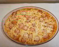 Macarrão com calabresa