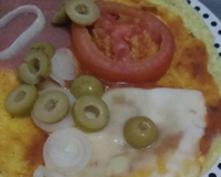 Pizza fáci e rápida de crepioca