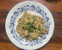 Risoto de filé mignon com funghi