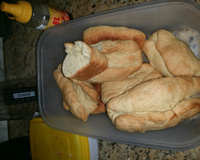 Pão caseiro com fermento em pó da Denise