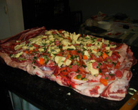 Costela desossada recheada