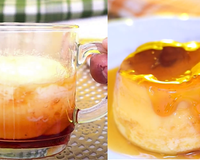 Pudim de caneca é perfeito para quem mora sozinho e quer uma sobremesa rápida: fica pronto em apenas 5 minutos!