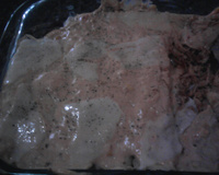 Panqueca de frango ao molho rosé