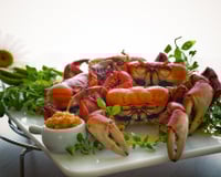 Caranguejo com pirão