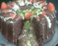 Bolo de chocolate com água