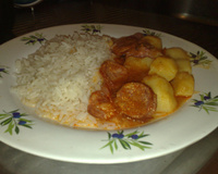 Ensopado de linguiça na pressão