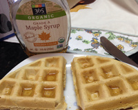 Waffle com pedaços de chocolate