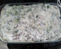 Filé de tilápia com batata no forno