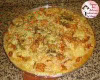 Pizza de frango e queijo