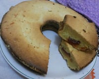 Bolo de fubá com goiabada