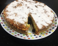 Bolo de maçã com farinha láctea