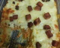 Torta de purê de batata recheada