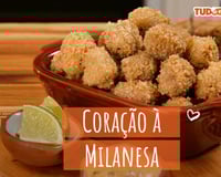 Coração à milanesa