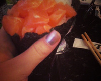 Temaki de salmão