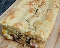 Pão de forma caseiro com recheio