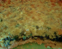 Quiche de espinafre e mussarela