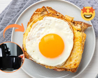 Pão de forma com ovo na airfryer é a receita simples e certeira pro lanche ou café da manhã