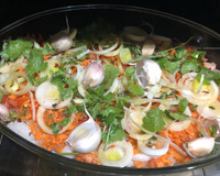 Filé de tilápia com batata doce