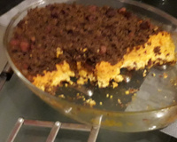 Assado de cenoura e carne