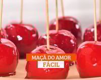 Maçã do amor fácil e perfeita