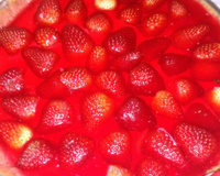 Torta de morango com creme branco