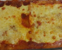 Lasanha de presunto e queijo