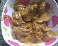 Bife acebolado com molho de maionese