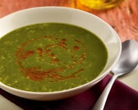 Sopa de agrião com azeite de tomate seco
