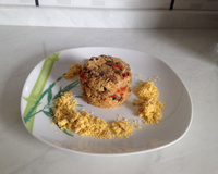 Risoto cremoso de mignon e tomate seco