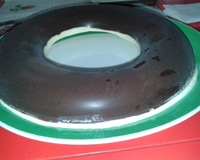 Sorvete de baunilha com chocolate