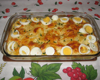 Peixe gratinado