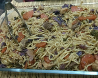 Yakissoba de carne com legumes do ED