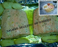 Salmão delicioso do Rodrigo