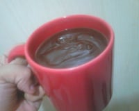 Chocolate quente sem leite ou leite condensado