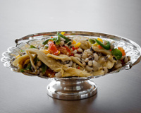 Salada de bacalhau e feijão fradinho