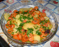 Salsicha com batatas