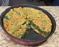 Torta de espinafre de liquidificador