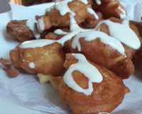 Bolinho de chuva salgado diferente