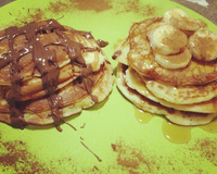 Waffle de frigideira (pancakes)