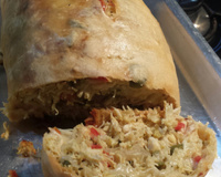 Rocambole  de massa de pastel