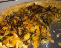 Torta de carne seca com banana da terra