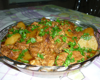 Costelinha de porco com batata