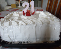 Bolo de aniversário de morango