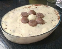 Pavê de sorvete e bombom