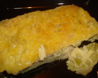 Torta fácil de chuchu com peito de peru