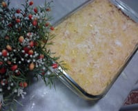 Bolo de milho com leite condensado e coco (sem farinha de trigo)