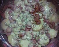 Batatas gratinadas com bacon