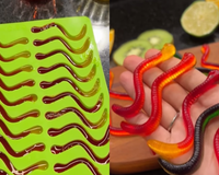 'Meu filho ama levar na lancheira da escola': como fazer a balinha minhoca em casa de um jeito saudável e muito simples!