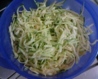 Abobrinha com camarão