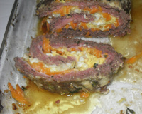 Rocambole de carne moída